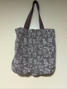 Fox grocery tote bag book hiking